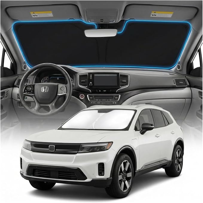 for Honda Prologue Sun Shade Windshield Cover - Custom Fit Prologue Accessories 2024 2025 2026 Sunshade Foldable UV Protection & Heat Shield Sun Visor Accessories