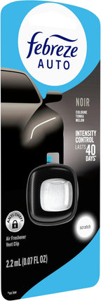 AUTO Air Freshener, Odor-Fighting Automotive Vent Clip, Noir Scent, 8 Count