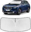 for BMW X3 2025 2026 Windshield Sun Shade - 4 Layers Car Sunshades for Front Windows Shade Cover Custom Fit X3 Base xDrive35i xDrive28i M Sport 250T Retractable Shade Blocks UV Rays Car Accessories