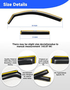 in-Channel Window Rain Guards Fit for 2024 2025 2026 Toyota Tacoma Double Cab with 4 Full-Size Doors Truck, Extra Durable Visors Vent Visors Window Deflector Vent Shades Car Accessories -4 pcs