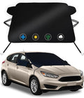 Windshield Cover for Ice and Snow for Ford Focus 2012-2018,2-Layer Oxford Fabric Windshield Snow Protector Waterproof Winter Accessories Frost and Ice Removal Shield for Snow, Sun, Rain, Dust(65"x47")