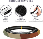Car Steering Wheel Cover for Women Men, Non-Slip Sun Rays Bending Steering Wheel Protector, Universal 14"-15" Fit for Cars, SUVs, Trucks (Sun Rays Bending)