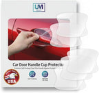 5 Pack Car Accessories Car Cover Door Handle Cup Protector Clear Film | Made with Paint Protection Film Self-Healing Decal Anti Scratch Guard | Universal Fit Vehicles, SUV, Truck