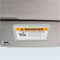Car Sun Visor Organizer, Car Registration Holder with Parking Number Sticker, Self-Adhesive Card Pocket Storage Organizer to Keep Things Tidy (Gray)