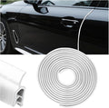 Car Door Protector Edge Guards, 33Ft Anti Collision U Shaped Automobile Door Seal Protector, No Glue Vehicle Exterior Edge Trim Protective Strip Accessories, Universal Fit (White)