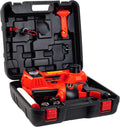 Electric Car Jack Kit 5 Ton 12V Electric Jack for Car with Impact Wrench and Tire Inflator Pump for SUV Sedan Truck Change Tires Garage Repair