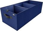 Trunk Organizer for Car, Car Organizer, Sturdy Trunk Organizer for SUV, Non-Slip Bottom, Storage Organizer for Sedans, Van, Jeep, Grocery, Large 3 Compartments, Blue 32"×13"×10.6"