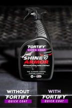 Fortify Quick Coat 24oz | 3-in-1 Ceramic Car Wax Waterless Wash | Spray On, Wipe Off in Under 10 Minutes. 6 to 12 Month Ceramic Protection on Paint, Glass, Chrome, Trim & Wheels. Made in USA