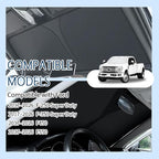 300T Thickened Automotive Glass Sunshade and Comes with Storage Bag,Keep Car Interior Cool,Windshield Sun Shade Compatible with Ford F250 Super Duty/F350 Super Duty/F450/F550