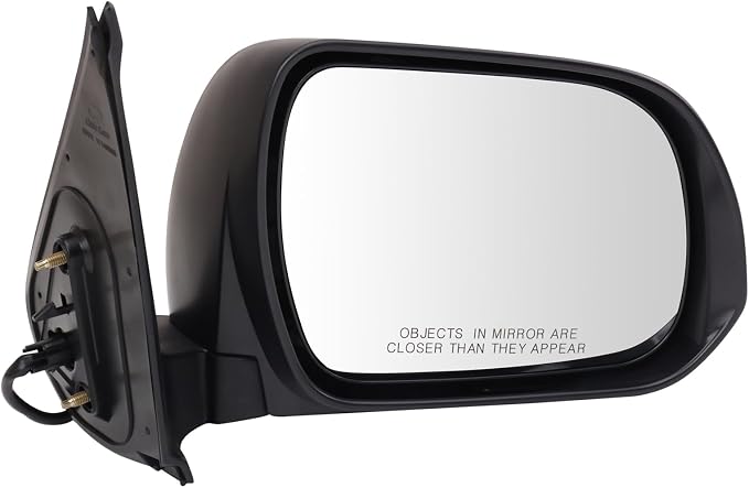 Passenger Side Mirror Assembly Electric Adjustment Non-Heated No Memory Black Compatible with 2012-2015 Toyota Tacoma TO1321283