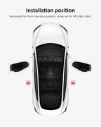 for Tesla Model 3 Highland 2024 2025 2026 Front Door Pocket Insert Trash Can, Model 3 Accessories Side Door Garbage Storage Organizer 2-Pack