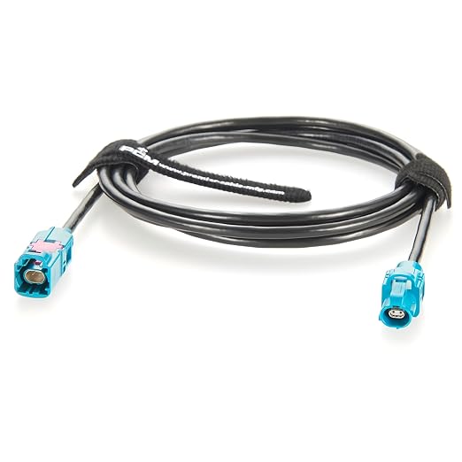 Rosenberger E6S10A-1CAZ5-Z to E6K10A-1CAZ5-Z H-MTD Automotive Ethernet Cable 10Gbps 100/1000BASE-T1 H-MTD Z Code Male to Female Extension Cable for ADAS, ECU, Robotaxi, In-Vehicle Networks(5M/16.4FT)