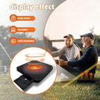 Heated Seat Cushion Foldable Memory Foam Heated Seat Pad with 3 Level Heating for Camping Fishing Office Chair Stadium Seats (Power Supply Not Included)