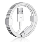 3 Pack Car Carplay Cable USB A to USB Type C Charging Charger for iPhone 17 Air/16E 16 15 Pro Max Plus Data Cord,iPad Pro 12.9 11, Air 5 4 Mini 6,Samsung Galaxy Tab A7 A8 A9 S10+ S9 S8 S7 Note 10 S10