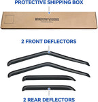 Window Visors Rain Guards Shield for 1995-2005 Chevy S10 Blazer/GMC S15 Jimmy, Out-Channel Window Vent Wind Deflectors Visors Shades for 1998-2001 GMC Envoy, 1996-2001 Oldsmobile Bravada