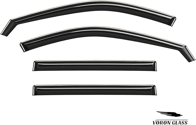 Voron Glass in-Channel Extra Durable Rain Guards for Lexus TX 2024-2026, Window Deflectors, Vent Window Visors, 4 Pieces - 200702