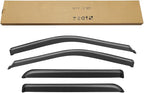 Window Rain Guards Visors for 2015-2026 Ford F150 SuperCrew Cab, Window Vent Wind Shades Deflectors for 17-26 F-150 Raptor F250 F350 F450 F550 Super Duty Crew