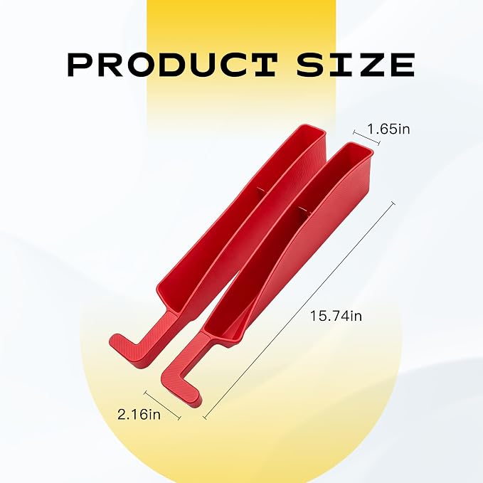 2PCS New Car Seat Gap Stopper with 2 Storage Areas，Car Seat Gap Storage Organizer for Phone Keys Wallet，Universal Car Seat Gap Filler Interior Accessories (Red)