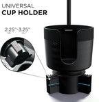 Limitless CupCargo Cup Holder Expander and Phone Mount with Adjustable Base and Flexible Neck