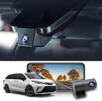Front 2K+Rear 1080P Dash Cam Adapts for Toyota Sienna 2021-2026 LE Limited XLE Platinum XSE (XL40), OEM Factory Style, Dual HD Video, WiFi & APP, Loop Recording, Gravity Sensor, 64GB Card
