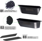 Door Side Storage Box Handle Container for Ford Bronco 2021 2022 2023 2024 2025 Car Interior Accessories, ABS Front Door Side Armrest Phone Pocket Organizer Insert Glove Pallet 2PCS Set
