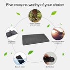 Car Dashboard Anti-Slip Rubber Pad, 10.6 x 5.9 Universal Non-Slip Car Magic Dashboard Sticky Adhesive Mat for Phones Sunglasses Keys Electronic Devices and More Use (Black/Car Texture)