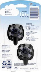 Car Vent Clip Air Freshener, Odor Eliminator for Up to 30 Days Freshness, 2 Clips (Lush)