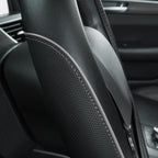 Color Piping Microfiber Leather Universal Fit Steering Wheel Cover,Perfectly fit for 14.5-15 inches Suvs,Vans,Trucks,Sedans,Cars,Automotive(Black & Gray or Grey)