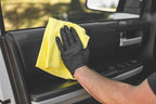 Standard Waffle Weave Microfiber Towels (3-Pack) Detailing, Window, Glass and Drying, Wax & Polish, Lint-Free, Streak-Free, 370gsm, 16in x 16in, Yellow