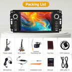 Car Radio Stereo for Dodge Ram 1500 2500 3500 2009 2010 2011 2012 Avenger Challenger 2008 2009 2010 2011 2012 2013 2014, 7 Inch Touch Screen with Wireless CarPlay Android Auto Backup Camera