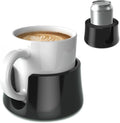 TableCoaster - Original Anti-Spill Table and Desk Cup Holder, Jet Black - RV and Boat Drink Holder, A Tip-Proof Coaster with Tacky Base and Walled Profile to Prevent Spilled Drinks