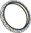 Universal 15-Inch Steering Wheel Cover, Colorful Butterfly Print Neoprene Car Handle Protector, Non-Slip & Durable Auto Decor, Breathable Steering Wheel Wrap for Men and Women
