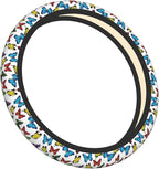 Universal 15-Inch Steering Wheel Cover, Colorful Butterfly Print Neoprene Car Handle Protector, Non-Slip & Durable Auto Decor, Breathable Steering Wheel Wrap for Men and Women