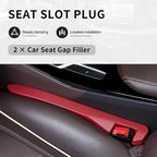 2PCS Car Seat Gap Filler,Flexible Seat Gap Organizer Between Seats for Tightly Filling Seat Gaps,Universal Car Side Seat Gap Filler Interior Car Accessories for Women & Men (Red)