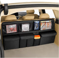 HZEL Car Trunk Organizer, Collapsible Large Capacity Vehicle Backseat Hanging Storage Bag with 9 Pockets, Automotive Interior Backseat Organizer, Universal for SUV RV Truck (Black)