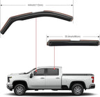 in-Channel Rain Guards for Chevy Silverado/GMC Sierra 2500HD 3500HD Crew Cab 2020–2026, Window Deflectors Wind Deflectors Vent Visors, Keep Rain Out & Reduce Wind Noise, 4PCS