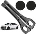 Car Seat Gap Filler Organizer Compatible with Toyota Corolla Accessories Seat Gap Plug Blocker with Storage Slot Non-Slip Car Cup Holder Coaster Black
