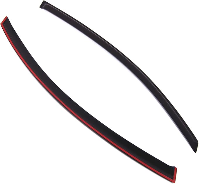 Outside Mount Window Vent Visors Rain Guards Compatible with Nissan Altima Coupe 2008-2013 | Side Window Wind Deflectors Rain Shields | Smoke Tinted, 2 Pcs Set, DGWV-835