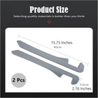 Car Seat Gap Filler 2 Pack, Universal Organizer for Car SUV Truck to Fill The Space Between Seat and Console, Car Seat Blocker and Catcher Prevent Things from Dropping, Easy to Install (Grey)