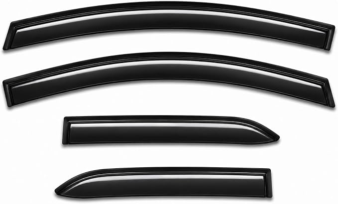2019-2026 Tape-on Rain Guards for Toyota Corolla Hatchback Side Window Deflector Visors SE Nightshade XSE Durable Tinted Vent Shade 2020 2021 2022 2023 2024 2025