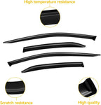 Rain Guards for Toyota Camry 2018-2024, Window Visor Shields Vent Deflector Shade Dark Smoke 2019 2020 2021 2022 2023, Tape-On, 4PCS