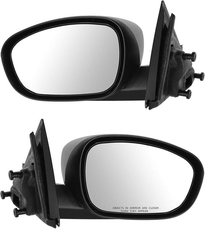 2 Piece Driver and Passenger Side Mirror Assembly Set Electric Adjustment Non-Heated No Memory Textured Compatible with 2006-2010 Dodge Charger CH1320294 CH1321294