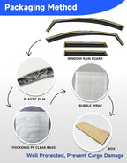 in-Channel Rain Guards Fit for Hyundai Santa Cruz 2022 2023 2024 2025 2026, Window Rain Guards Visors Vent Visors Window Deflector Vent Shades Car Accessories -4 pcs