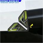 Craedli 2PCS Sport Style Car Door Edge Protector, Anti-Collision Automotive Door Corner Guards, Universal Self-Adhesive Vehicle Exterior Decoration Accessories for Car, Truck, SUV (Green)