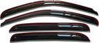 in-Channel Window Visors Rain Guards Sun Rain Snow Vent Guard Shade for 2007-2013 Chevy/GMC Crew Cab Pickup SUV Wind Deflectors 194515 4-Pieces Set