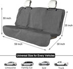 Waterproof Backseat Cover for Car Trucks Van SUV Jeep, Rear Bench Towel Seat Covers, Car Seat Protector for Gym Swimming, Universal Fits for Truck Van and SUV (Bench Grey)