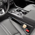 Car Seat Gap Filler Compatible with Honda Pilot Accessories Seat Gap Plug Blocker with Storage Slot Organizer Non-Slip Car Cup Holder Coaster Black 2 Pack