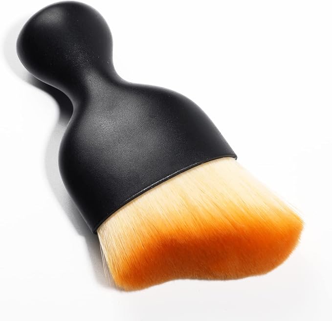 Car Interior Detailing Brush,Soft Bristle Cleaning Brush Car Detailing Brush Dusting Brush,Car Interior Cleaning Tool,Auto Detail Brush Car Dash Duster Brush (Brown)