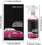 Multi-surface Car Interior Cleaning Spray,Multi-surface Cleaning Spray,Cherry Interior Dressing,Car Interio𝐫 Cleanin𝐠 Kit,For Polishing, Maintenance (2)
