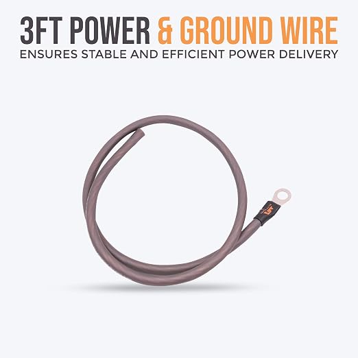 4 Gauge Amplifier Wiring Kit, 2000W CCA Amp Install Kit – EA-PRMK2